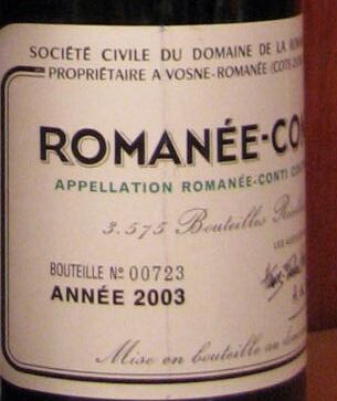 Ramanée-Conti 2003